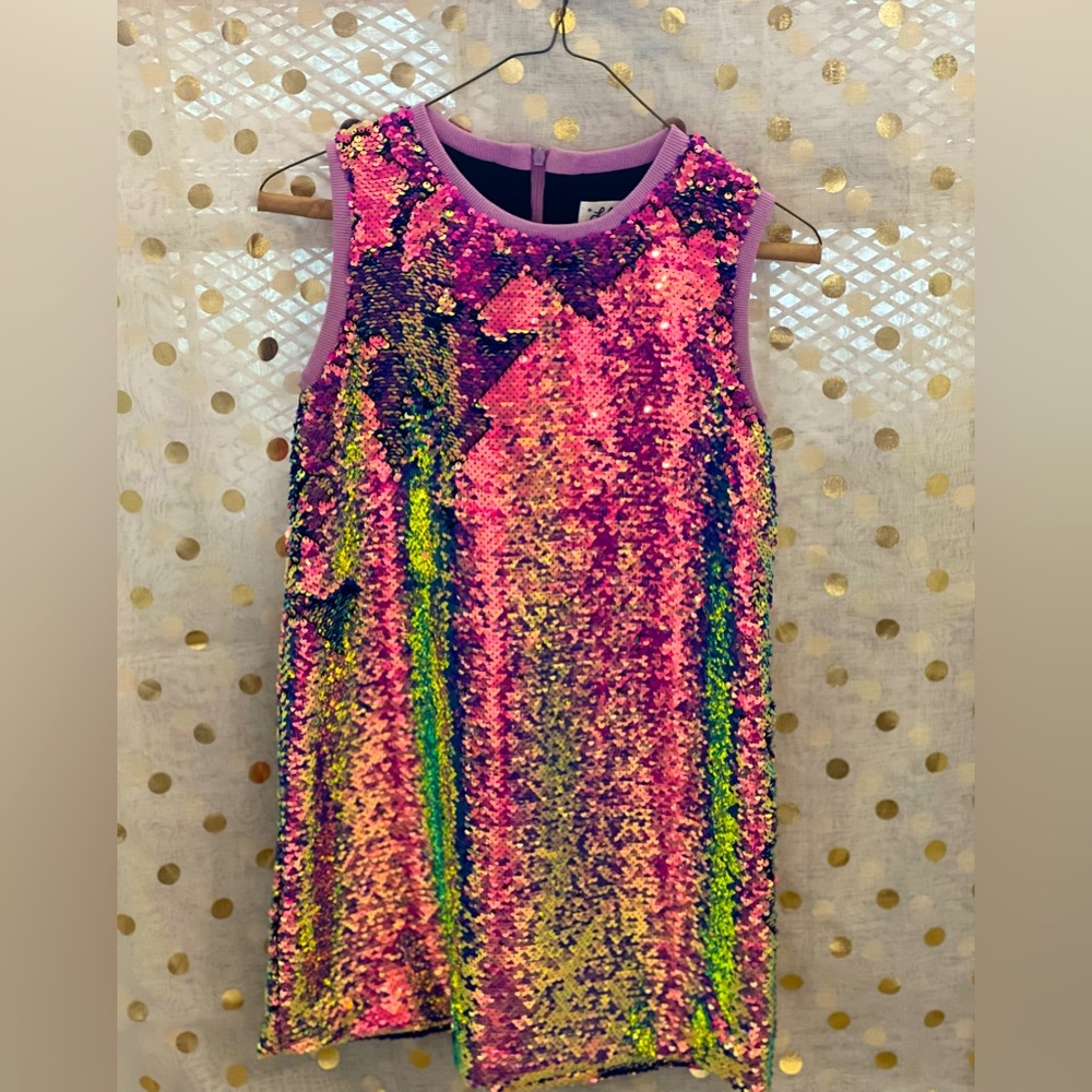 Lola and the Boys sequin sleeveless dress